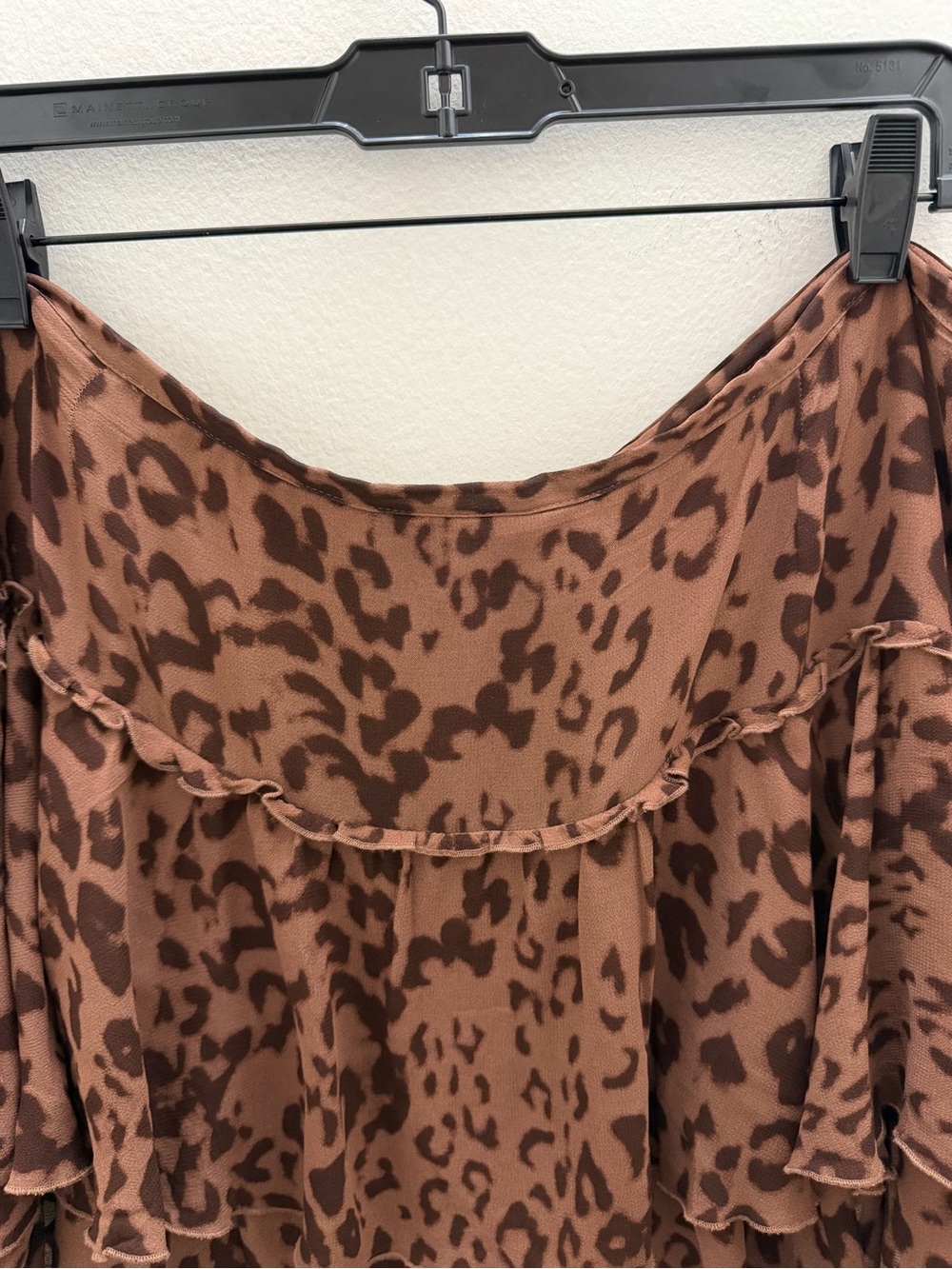 Reformation Adina Mini Skirt in Leopard - Picture 6 of 7